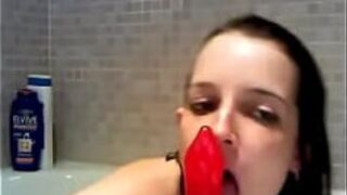 Nasty brunette Irina loves sex toys porn video