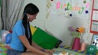 Sex toys for a hot birthday girl porn video